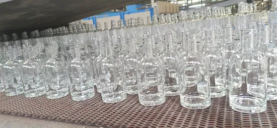 Botella de vino de cristal vacía de la forma de Burdeos/botella de vino tinto/botella de vino de cristal/botella de Borgoña