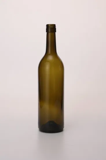 500ml 750ml 1 litro botella de vino espumoso de color verde claro oscuro antiguo único Burdeos Borgoña botella de copa de vino champán