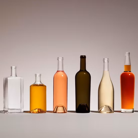 500ml 750ml 1 litro botella de vino espumoso de color verde claro oscuro antiguo único Burdeos Borgoña botella de copa de vino champán