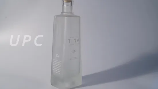 Fábrica de botellas de vidrio de China, venta al por mayor, diseño personalizado, 500ml, 750ml, botella de copa de vino vacía transparente, licor de whisky, Brandy, Vodka